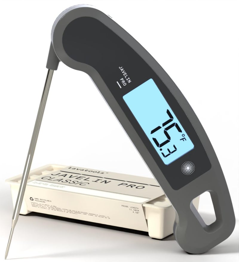 Lavatools JavelinÂ® PRO Classic Ultra-Fast 2-Second Professional Digital Instant Read Meat Thermometer for Grill and Cooking, Auto-Rotating Backlit Display, IP65 Water Resistant, NSF Certified â€“ Sesame - Image 1